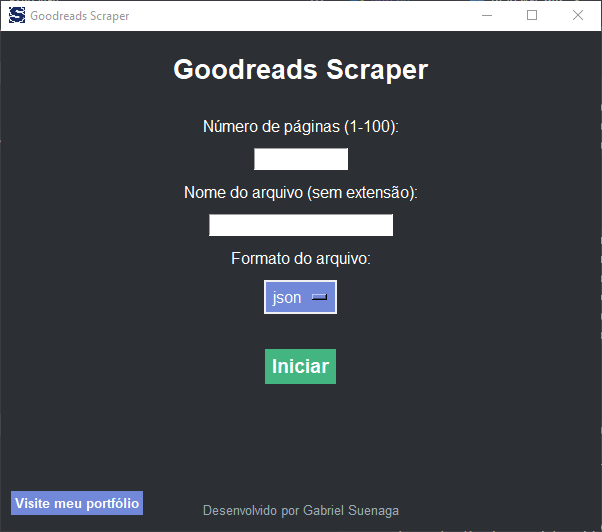 Imagem do projeto Goodreads Scraper